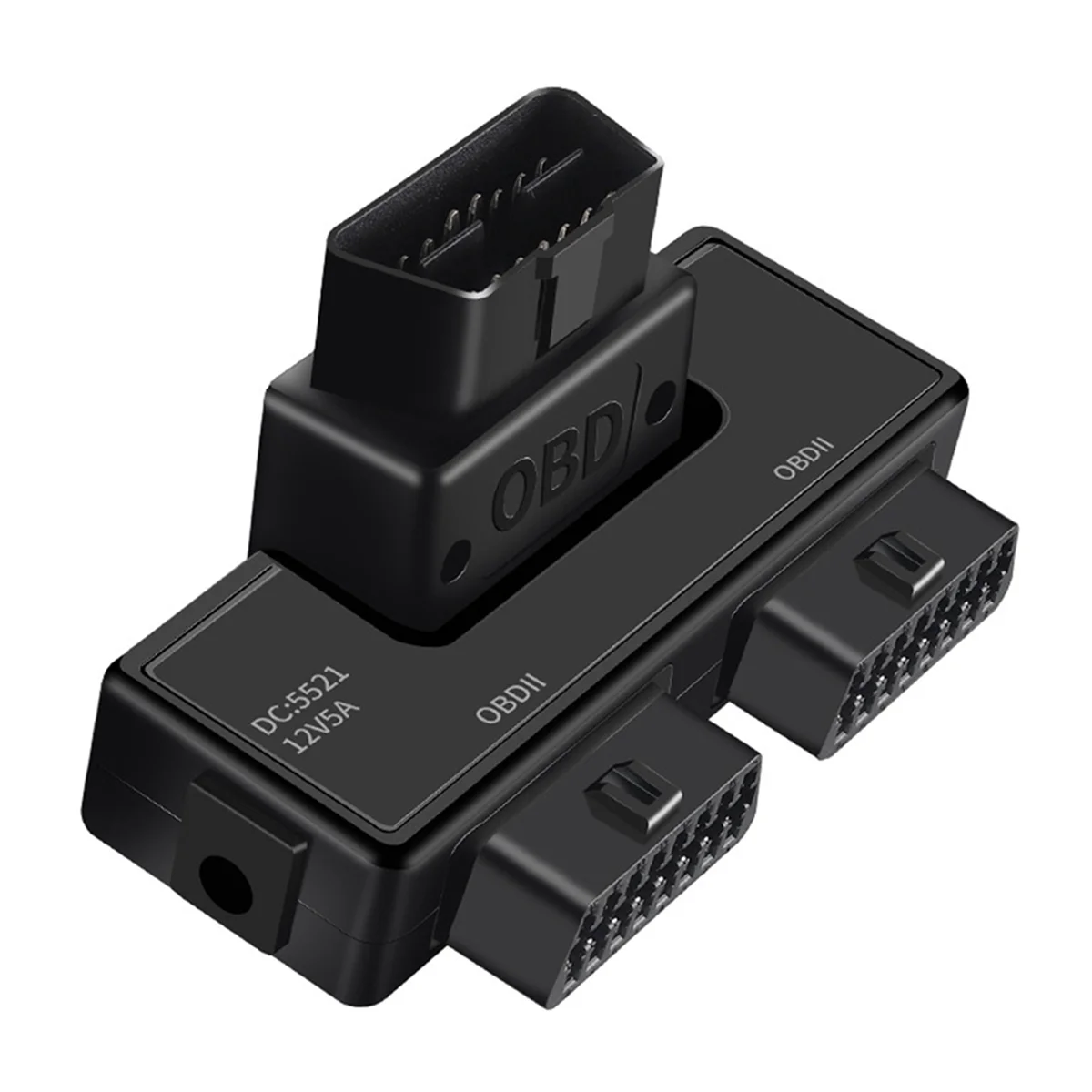 Obd2 um dividido em dois adaptador fio 16 pinos 16 núcleo obd cabo de expansão conector cabo adaptador universal dc5521-l49a