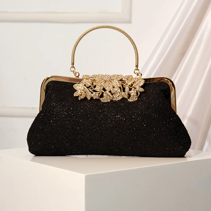 

Luxury Fashionable Cheongsam Women's Handbag Vintage Lace Clutch for Banquet Evening Gown Accessories Versatile Party Carryall