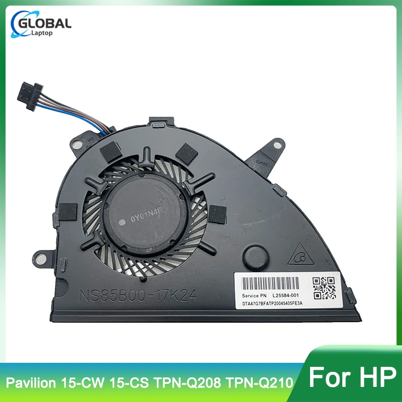 

New Laptop CPU Cooling Fan for HP Pavilion 15-CW 15-CS TPN-Q208 TPN-Q210 Laptops Cooler fan NS85B00 17K24 20N28 L25584-001