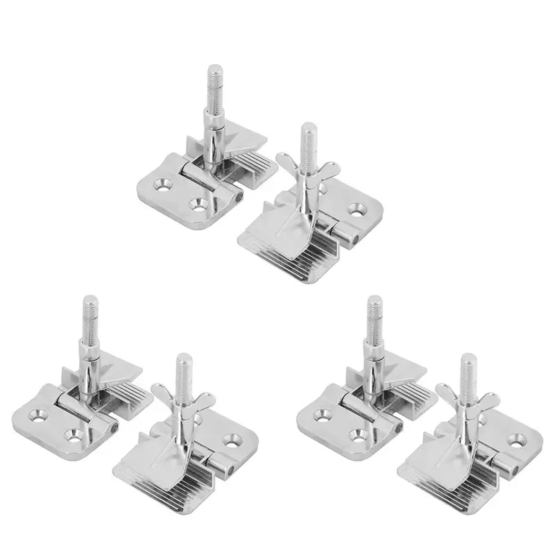 

ABFA 6PCS Silk Screen Printing Metal Butterfly Frame Hinge Clamp DIY Hobby Tool