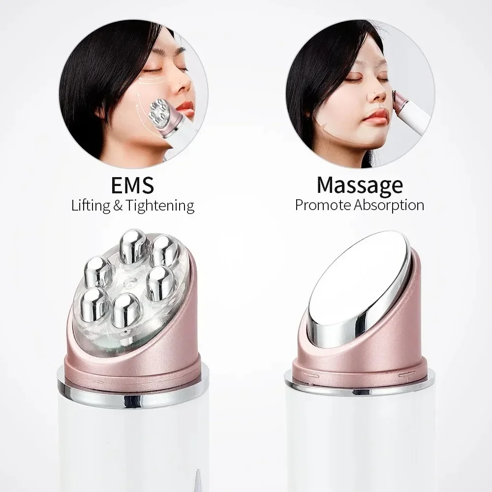 Mini EMS Oog Massager Verwarming Trillingen Massage Anti Rimpel LED Foton Lichter Donkere Kringen en Ogen Zakken Oog Huidverzorging Apparaat