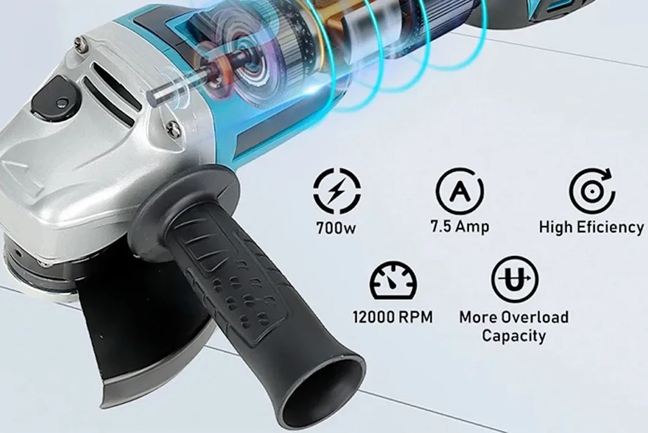 18V li-ion battery high-power polishing and cutting tool DGA402 Compatible for Makita brushless electric angle grinder