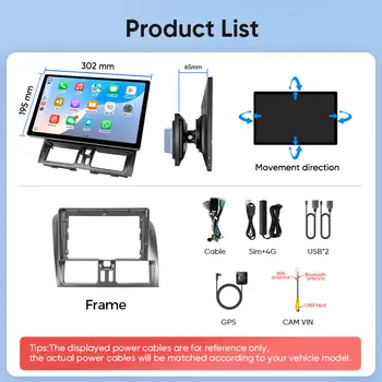 Bezdrátový Apple CarPlay pro VOLVO 7'' S60 S80 XC60 V60 V40 S60L 2015-2019 Car Play Android Auto Box Zrcátko Přední a Zadní Kamera 10 nejlepší prodej Vylepšení audiosystému Volvo XC60 - №7