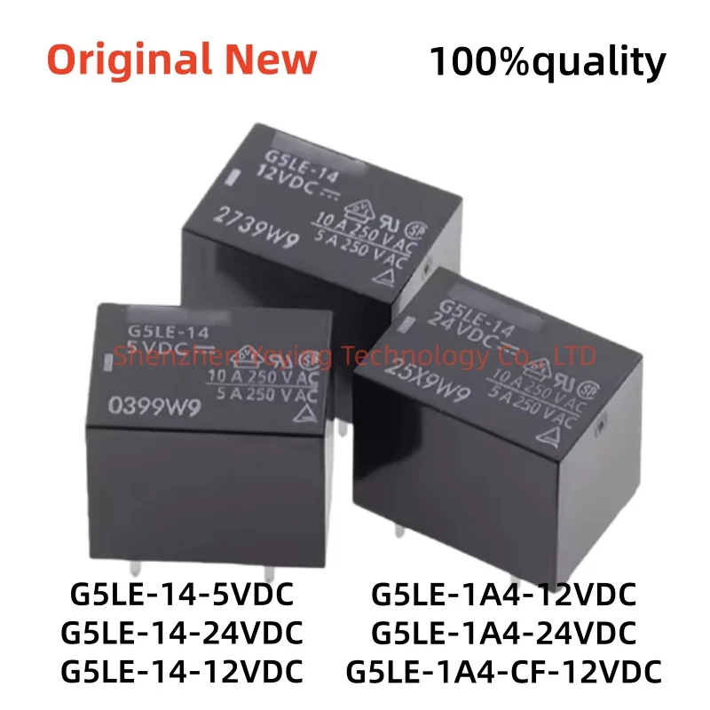 10Pcs/Lot 100% New G5Le-14-5Vdc G5Le-14-24Vdc G5Le-14-12Vdc G5Le-1A4-12Vdc G5Le-1A4-24Vdc G5Le-1A4-Cf-12Vdc