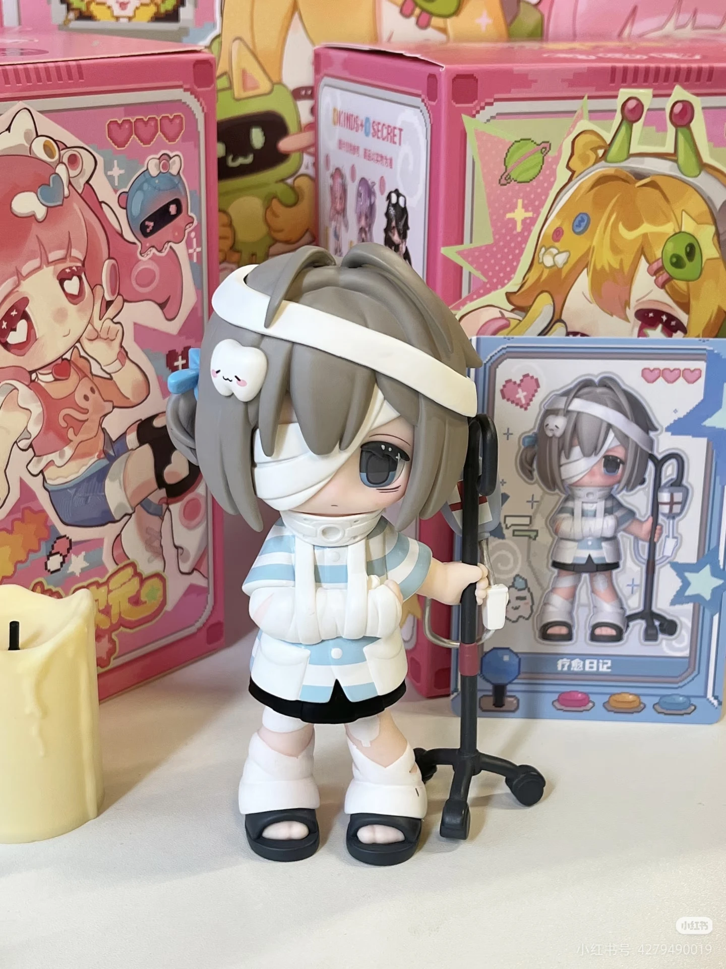 Kawaii menina figura de ação 1/12 escala articulações móveis lua caixa cega presente surpresa colecionável besta corpo boneca ornamento