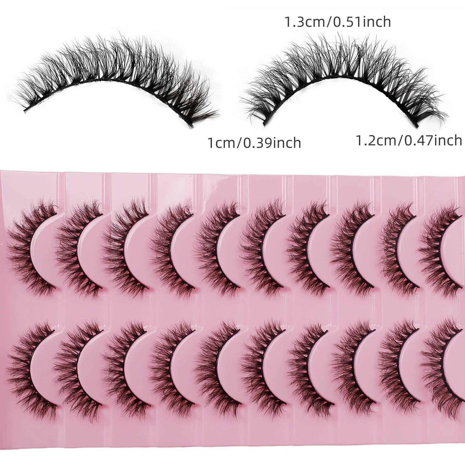 ヨーロッパとアメリカのつけまつげ,10ペア