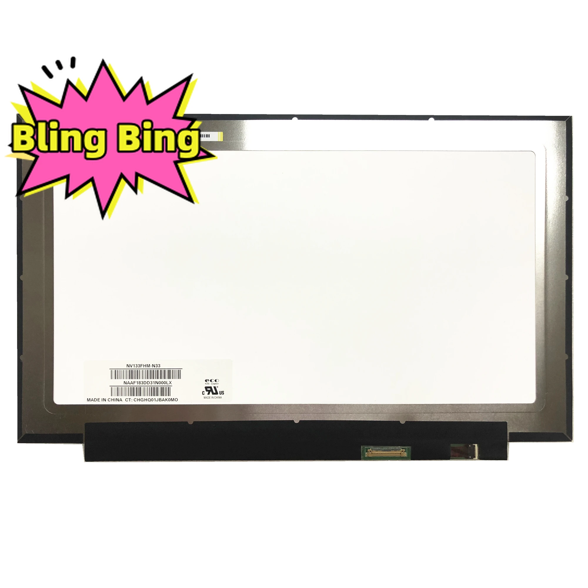 

NV133FHM-N33 13.3" FHD 1080p 1920×1080 Replacement Display EDP IPS LCD LED Screen New