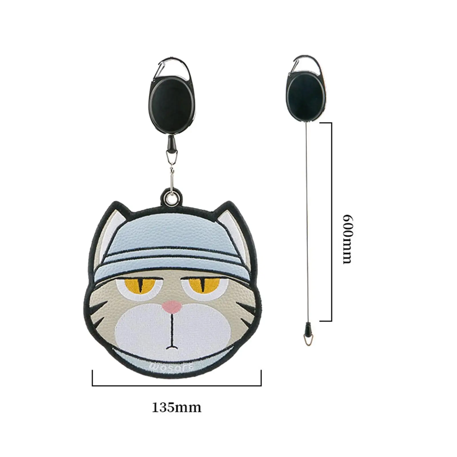 Golfbal Handdoek Draagbare Cartoon Patroon Met Clip Golfbal Schoonmaak Handdoek