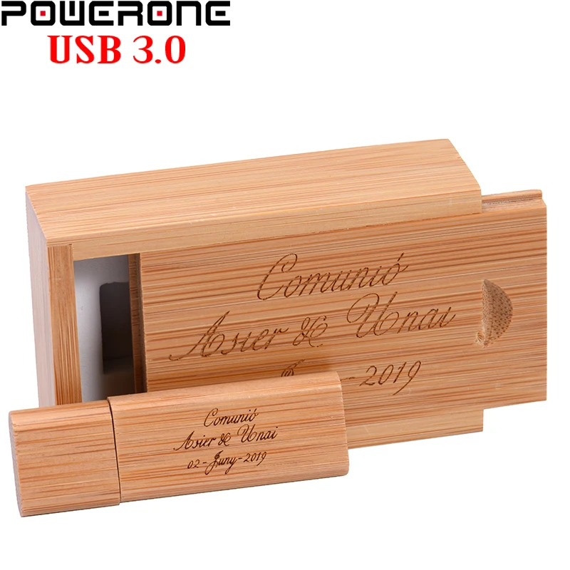 Free LOGO Wooden High Speed Flash Drive 64GB Wedding Gift USB 3.0 Pen Drives 16G Beautiful Memory Stick 32GB TV External Storage