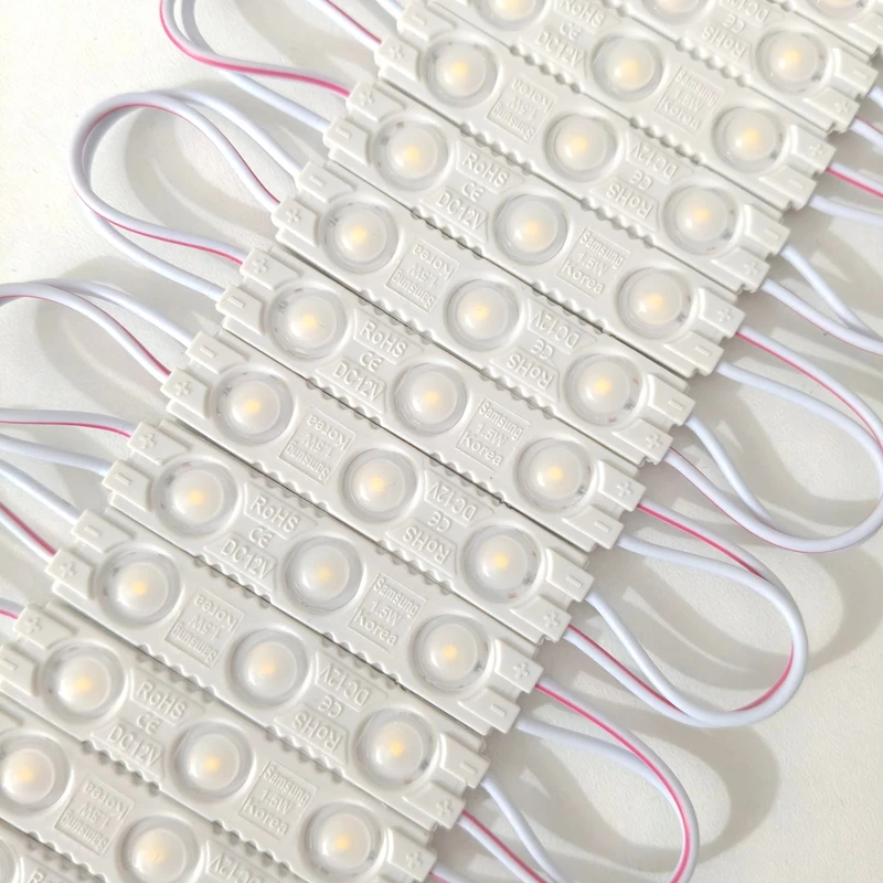 20 sztuk/partia moduł LED Light 2835 wewnątrz na zewnątrz wtrysku wodoodporne podświetlenie znaku DC12V sklep reklama list szyldowy lampa