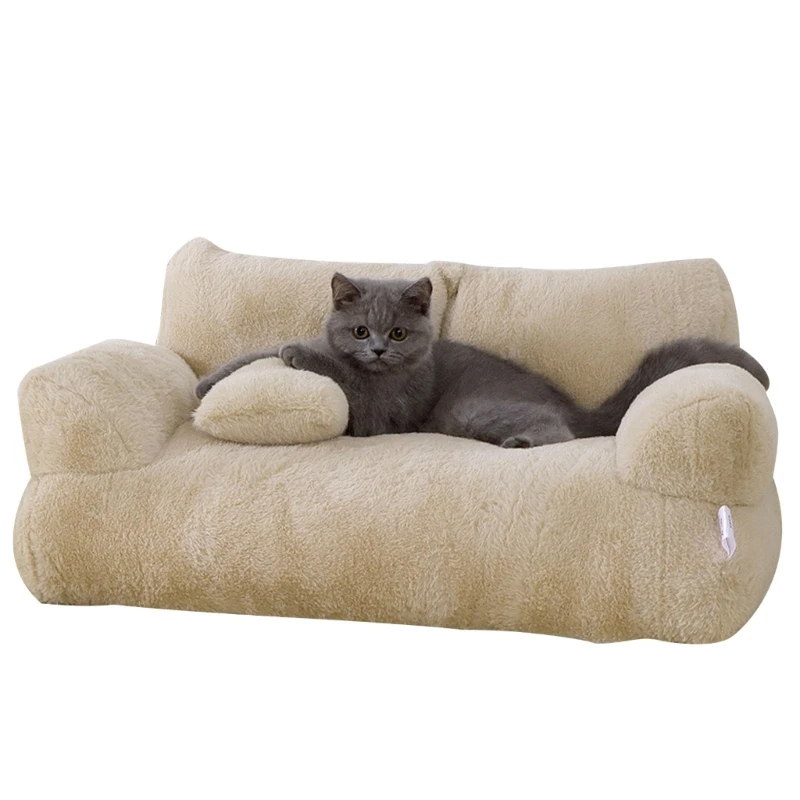 Dog Puppy Couch Non-Slip Base Detachable Cover Sofa for Small to Pets Creative Pet Bed Nest