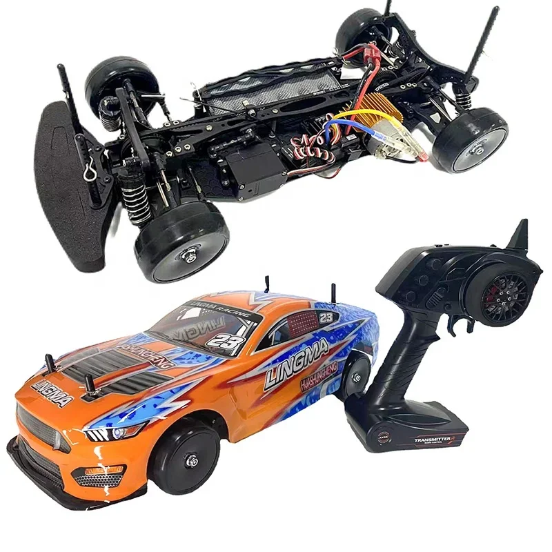 1/10 Big RTR 2.4G 4WD Flat Sport 4X4 Belt Transmission 45km/H Radio Control Toy Drifting Vehicle RC Electric Drift EP Racing Car