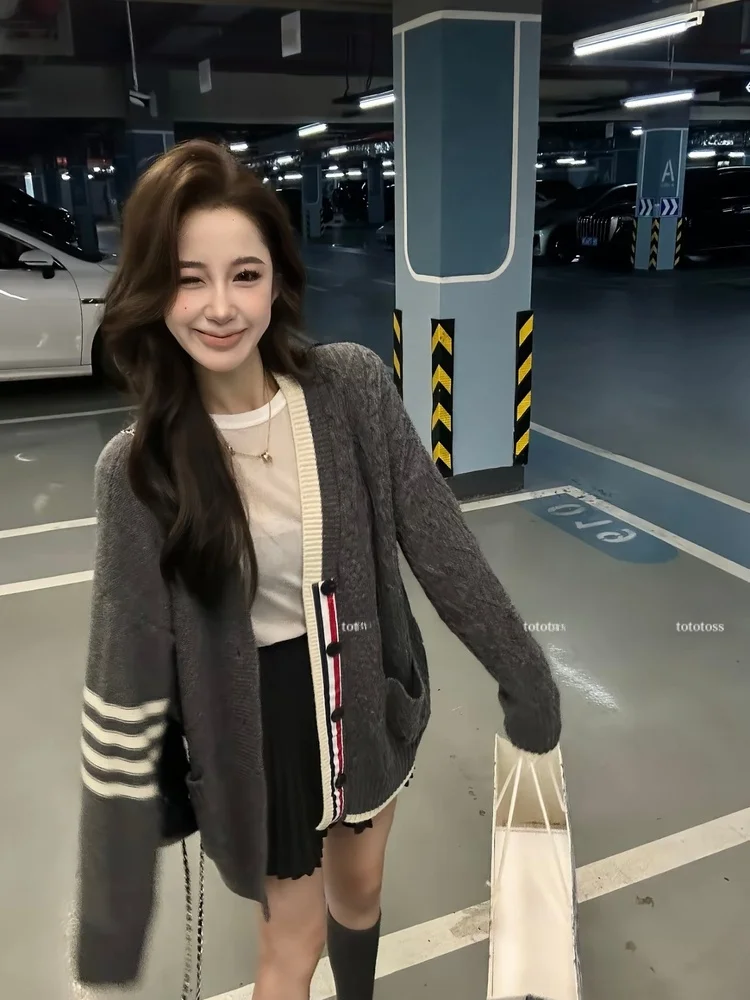 

Женский кардиган-свитер из смесовой шерсти с V-образным вырезом, средней длины, с открытым передом, из мягкого хлопка, теплый