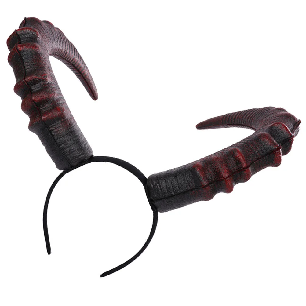 Diadema de cuerno de demonio, disfraz de buey para mujer, diadema con cuernos de Cosplay, astas de ciervo y oveja