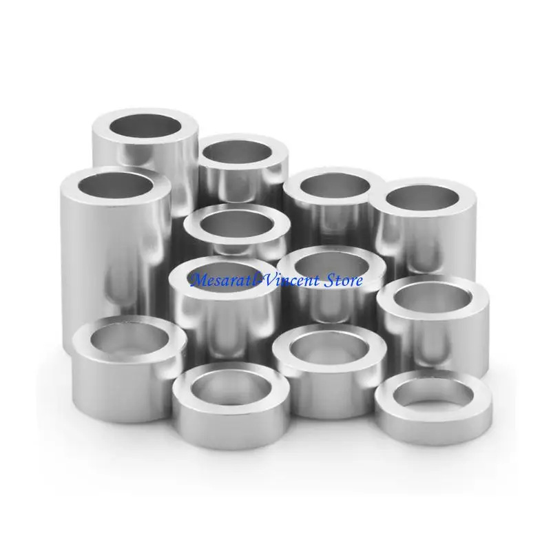 A70F Complete 13 Piece Motorcycle Shaft Spacer In Polished Silver Finish