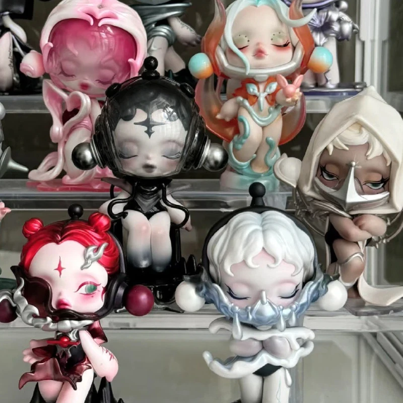 

Оригинальная коллекционная фигурка Popmart Skullpanda из серии The Sound в закрытой упаковке — сюрприз-бокс для декора рабочего стола, милый подарок для друзей