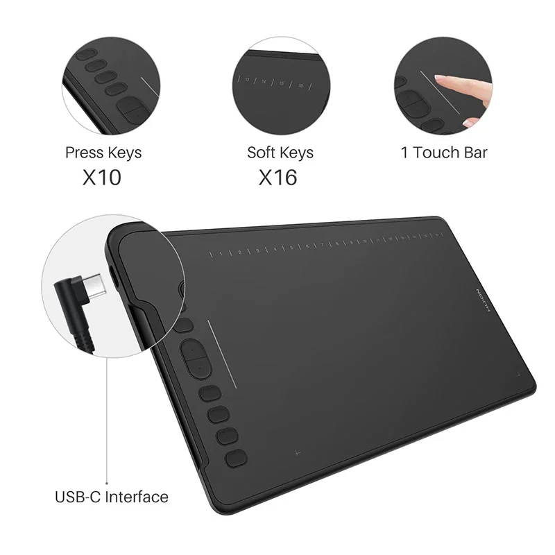 H1161 11inch Painting Board Other Computer Accessories Support Cellphone Battery Free Digital Pen Graphic Tablet