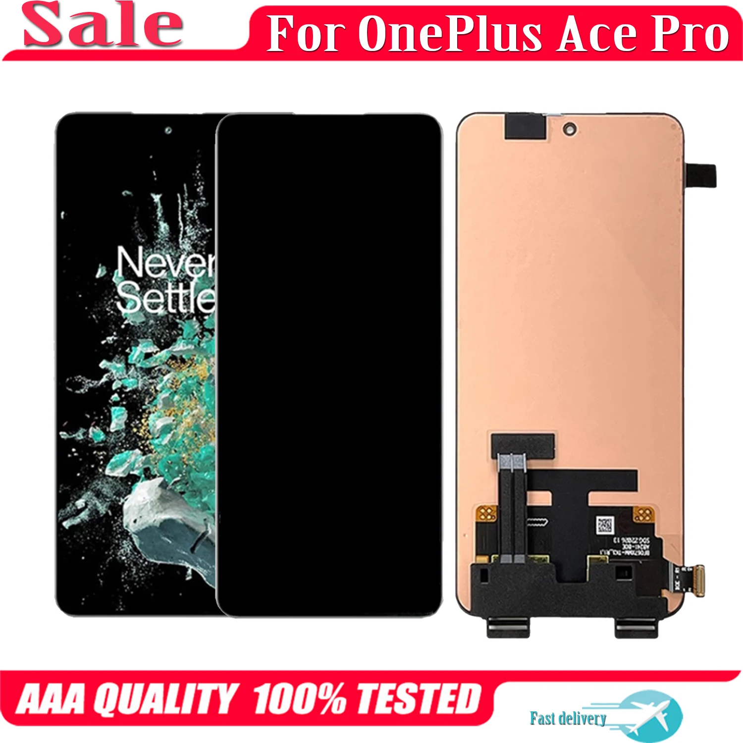 

AMOLED For Oneplus Ace Pro PGP110 LCD Display Touch Screen Replacement Digitizer Assembly