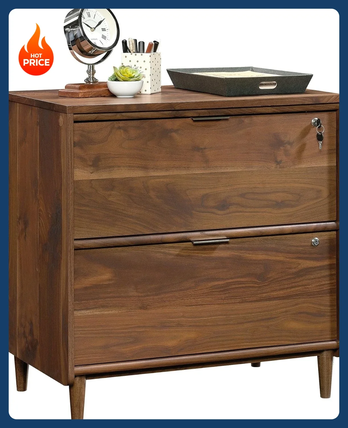 

[Hot Sale!]Clifford Place Lateral File, Grand Walnut finish