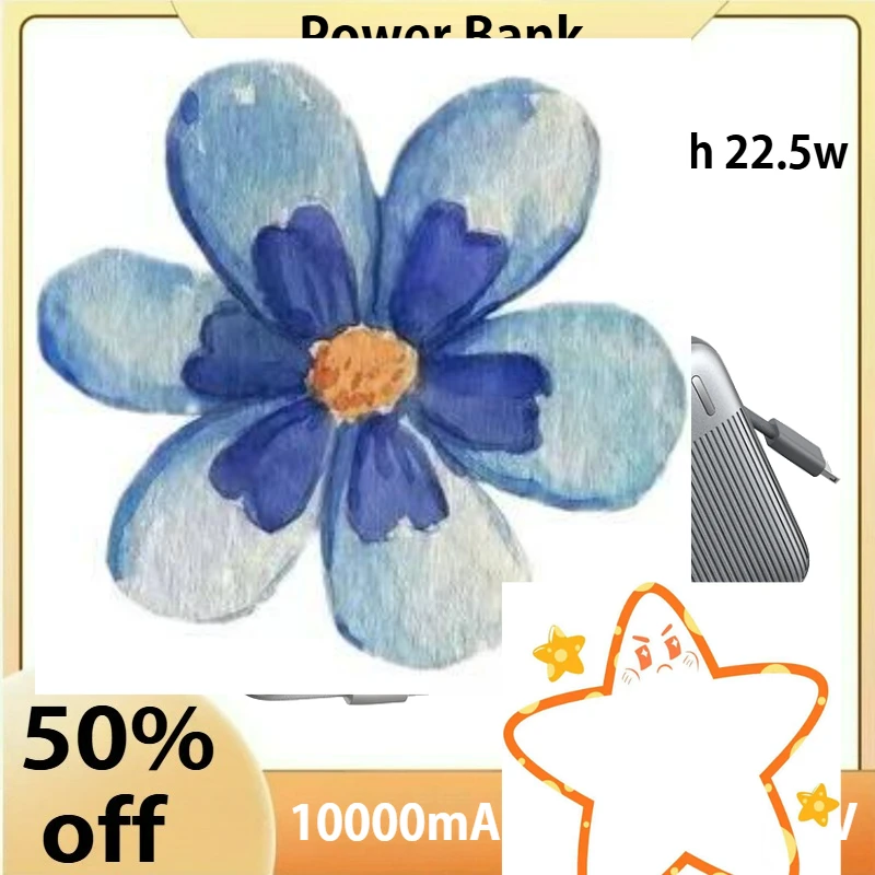 

Dual Line Fast Charging Power Bank Suitable for Apple 17 Compact 10000mAh 22.5w Built-in Cable Power Bank