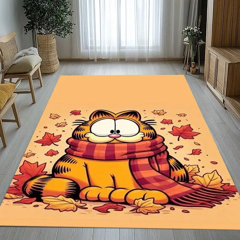 Funny Cartoon G-Garfield Area Rug,Soft Non-Slip Carpet Mat for Living Room Bedroom Kids Playroom,Sofa Floor Rug,Home Decor Gift