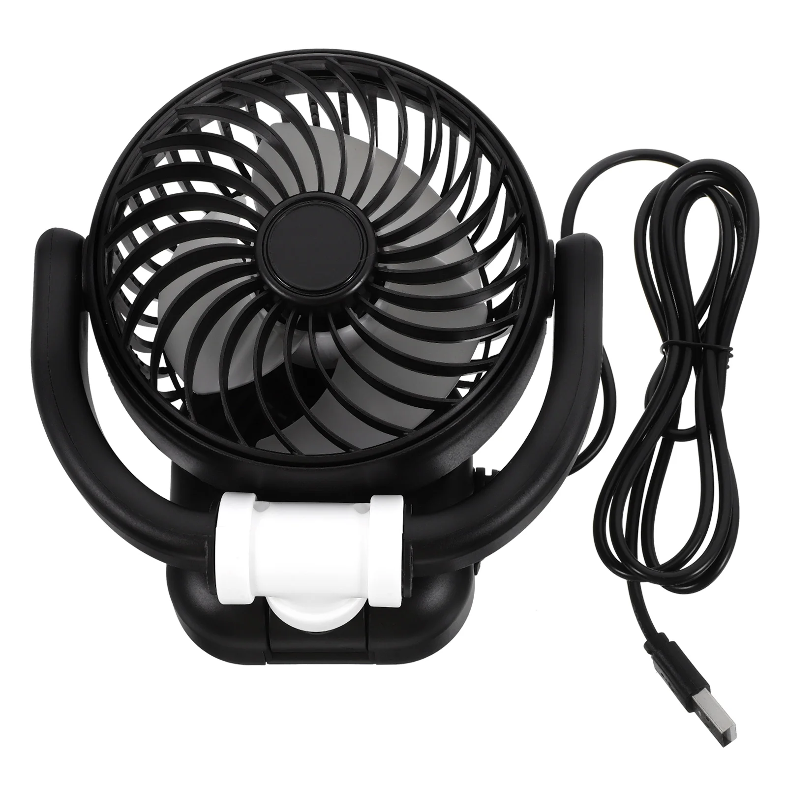 

Automotive Car Fan Backseat Electric Portable Air Circulation for Vehicles Cars Cooling White