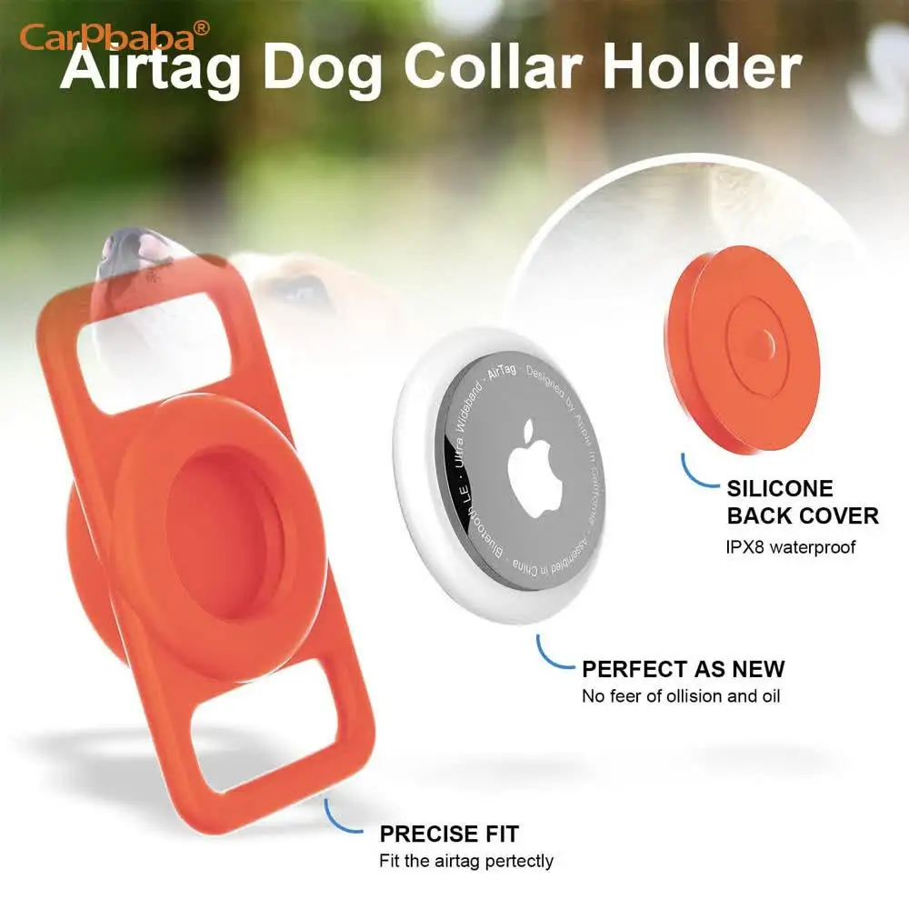 Waterproof Silicone For Case Anti-lost Tracker Case Silicone For Dog Collar Holder For Air Tag Holder for 0.6-1.1inch Pet Collar