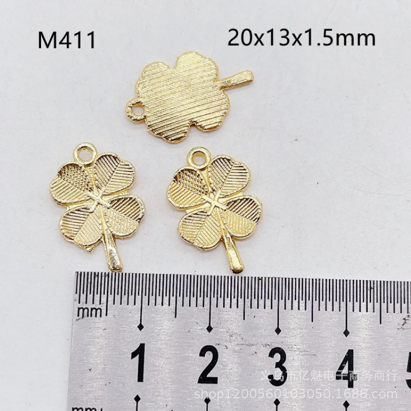 Factory Direct Sales 100Pieces DIY Accessories Set Leaves  Lucky Pendant Necklace Clothing Earring Material