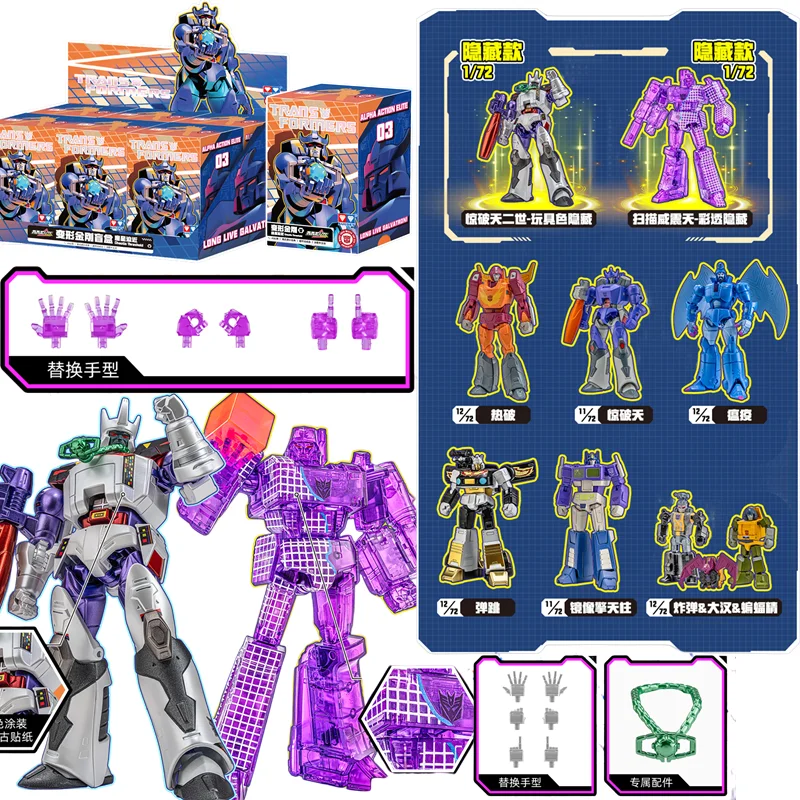 AULDEY X AAE التحولات صناديق الغموض G1 أوبتيموس برايم Sunstorm Megatron Soundwave Starscream صندوق أعمى ألعاب شخصيات الحركة #3