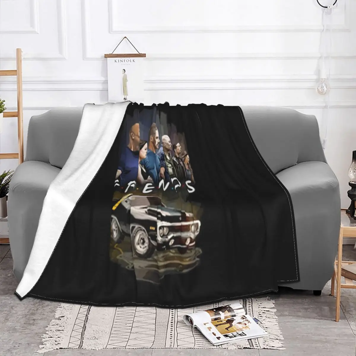 Friends Fast And Furious Comfortable Autumn Unisex Brand New Party Normal Harajuku Casual High Quanlity Throw Blanket