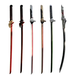 Overwatch 1:1 Cosplay Game Genji Evil Spirit Sheath Knife Shimada Genji Katana Role Play Game PU Weapon Model Toy Prop Sword