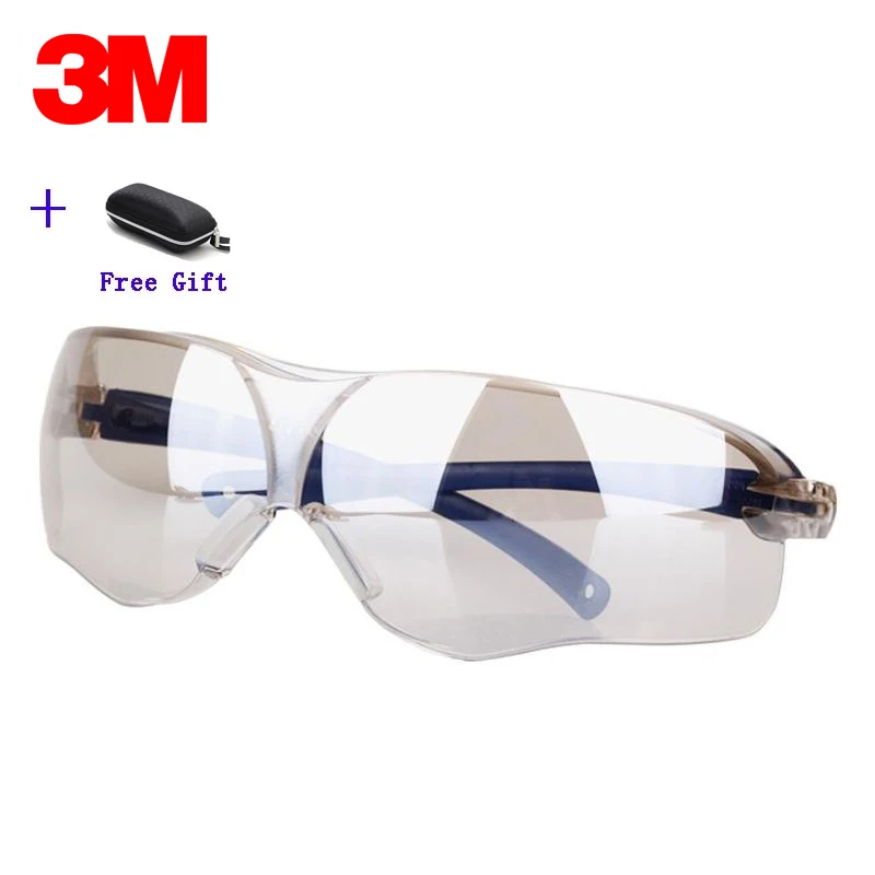 3M 10436 Safety Goggles Men Fashion Sunglasses Outdoor Work Sports Cycling Anti UV Shock Dust Resistantm UV Protection Glasses