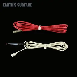 ES- 3D Printer Parts Ender3 100K Thermistor NTC 3950 12V/24V Cartridge Heater Suitable For Cr10 CR10s Ender3V2 Ender3 Hotend Kit