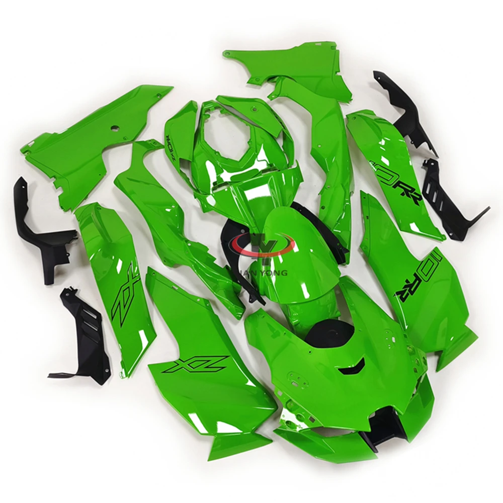 Bright green hollow letters Motorcycle For ZX10RR ZX10R ZX 10R 2021-2022-2023 Full Fairing Kit Injection Bodywork Cowling