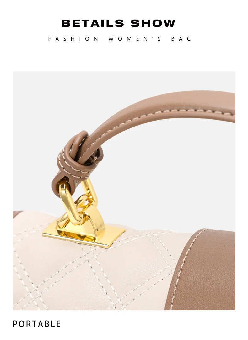 Aidrani Damen-Umhängetasche mit Ein-Schulter-Design 2026 Hochwertige Quadratische Kleine Modische und Stilvolle Tasche für Damen – Detail 13