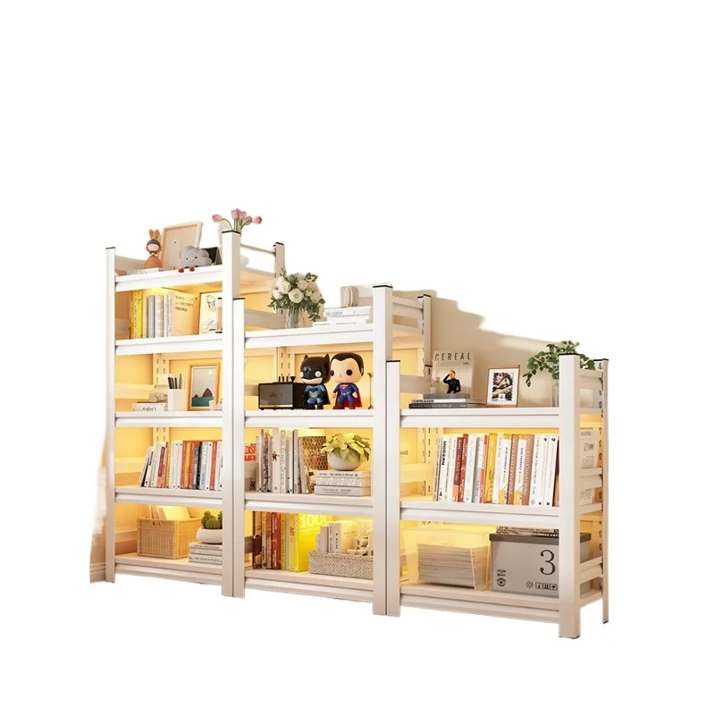

Bookshelf Multi-layer Storage Finishing Shelf Household Children's Bookcase Steel