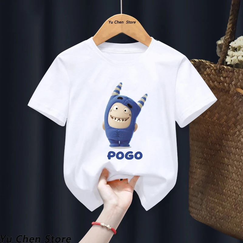 2022 New Oddbods Hot Sale Children T-shirt Funny Cartoon Oddbods Graphic Print Boys Tee Summer Casual Kids Tops Cute Girls Tees