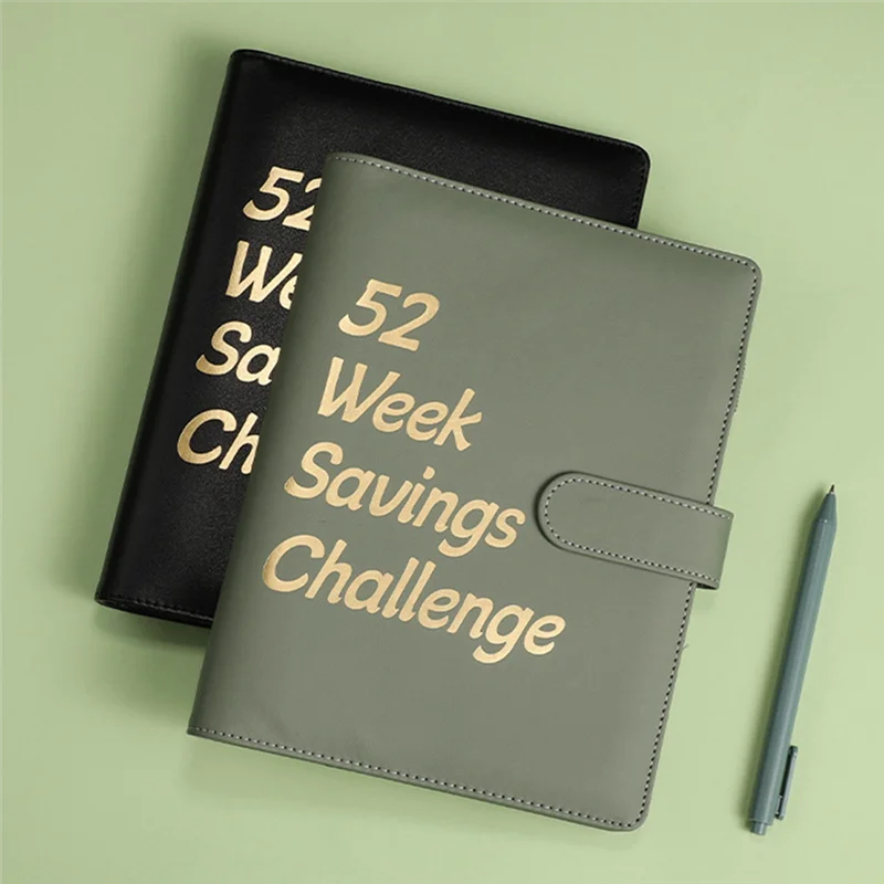 A29F-52 Week Money Saving Challenge Binder,Money Saving Binder With Savings Challenges Book And Cash Envelopes