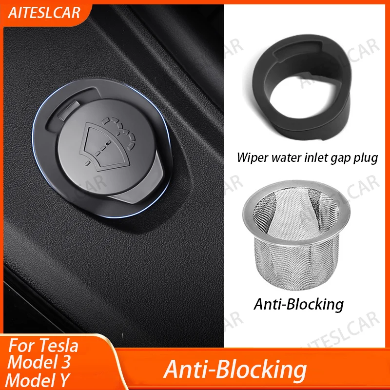 For Tesla Model 3 Y Highland Juniper 2026 Wiper Filter For TESLA Model3 Y 2021 Car Wiper Water Inlet Filter Interior Accessories