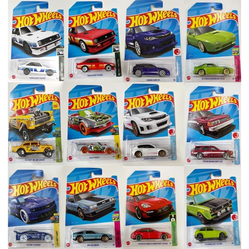 Hot Series Model DMC Delorean/Ford Escort RS2000/Pontiac Firebird/Subaru Wrx Sti/Mazda/Challenger Model Car Ornament Toy Gift