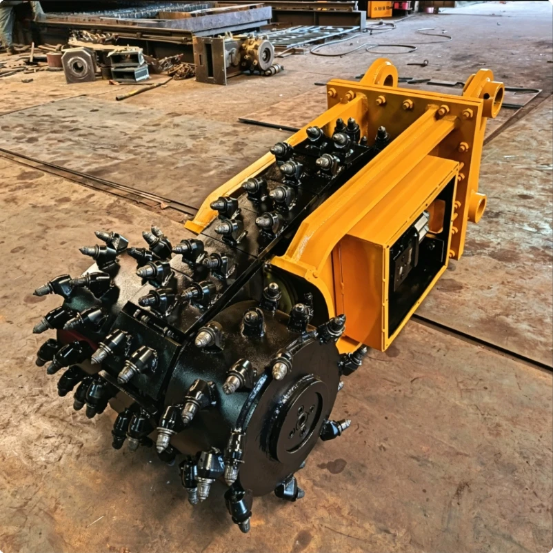 Heavy Duty Transverse Drum Cutter for Excavator Hydraulic Rock Grinder Milling Head Attachment for Tunneling and Road Project