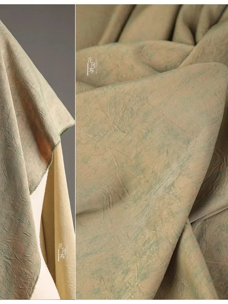 

Вертикальная плиссированная ткань в стиле ретро, дизайнерская одежда, ткань для шитья, оптовая продажа, ткань на метр, материал «сделай сам»