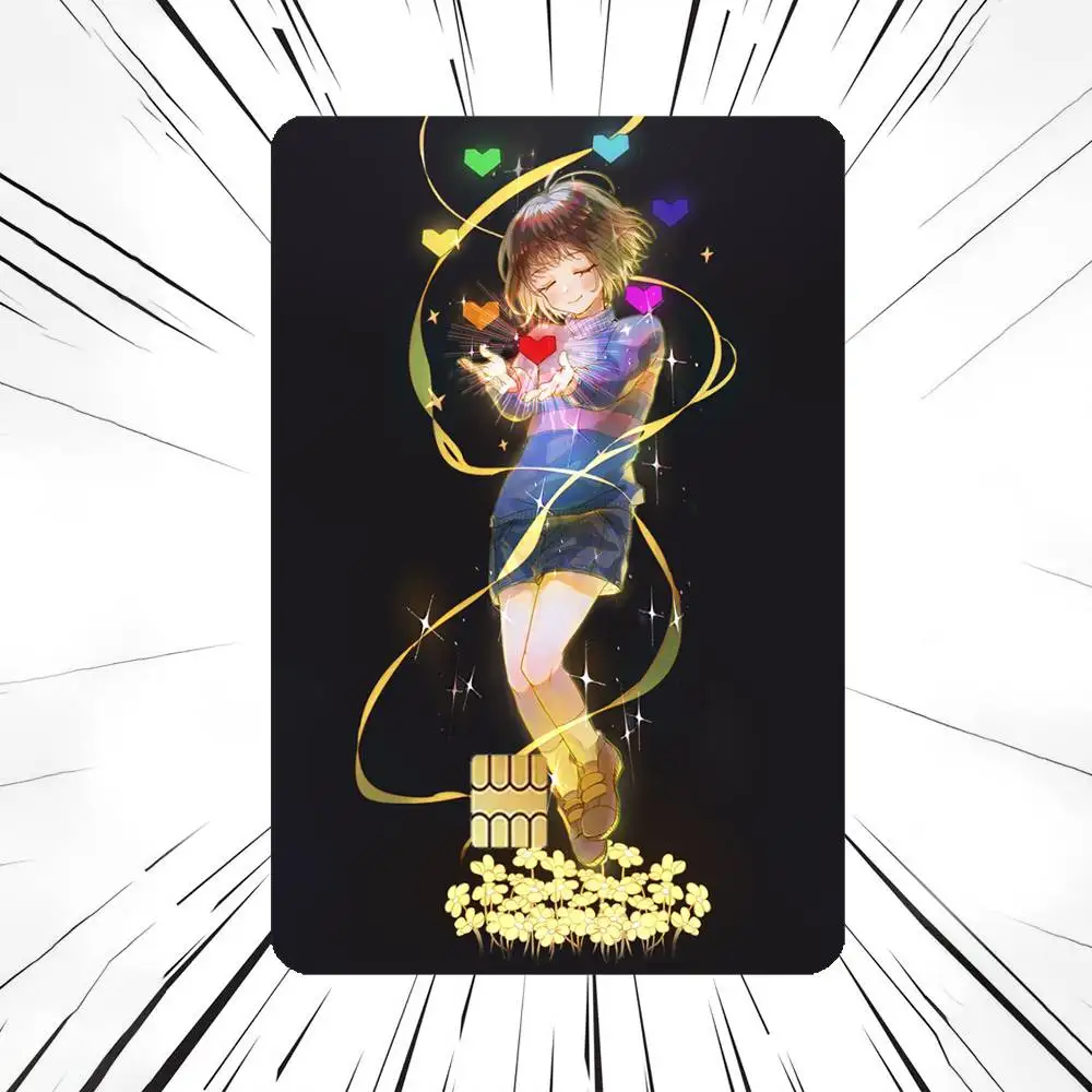U-Undertale Game HD Waterproof Card Skins Protective Stickers for Credit Bank Game Cards
