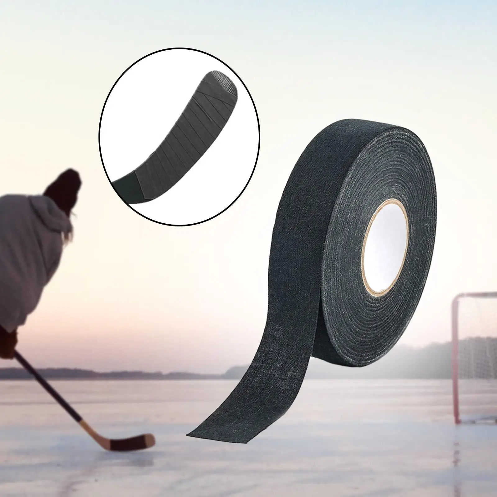 Eishockey-Stoffband, 2,5 cm x 25 m, Springseil, Golfstange, Schlägerband, Hockeyband