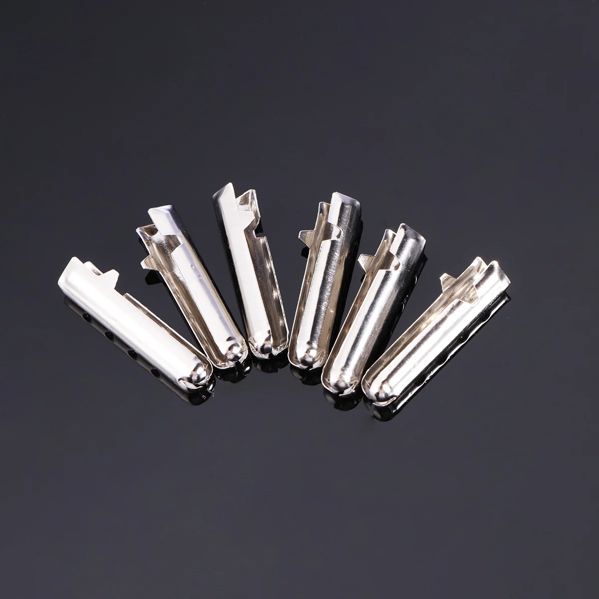 

100Pcs Aglet Tips Shoe Lace End Caps Metal Replacement for Shoe Repair Clips DIY Shoelace Fix Silver Shoelace Repair