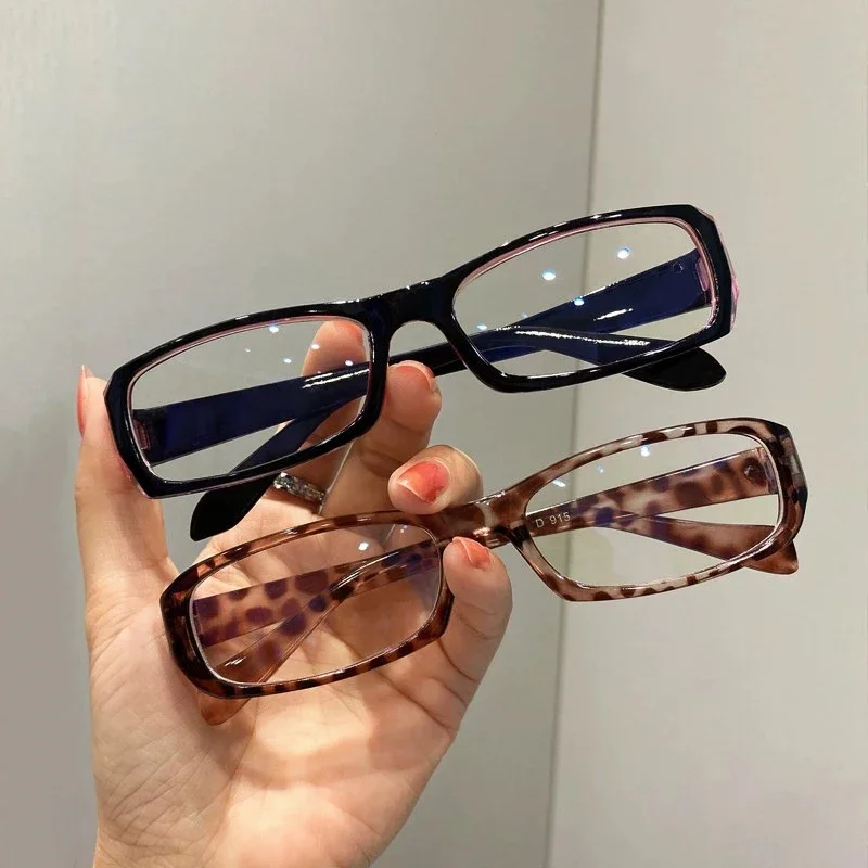 Retro Small Square Frame Glasses Women Harajuku Japanese Eyeglasses Clear Reading Spectacle Blue Light Blocking Eyewears