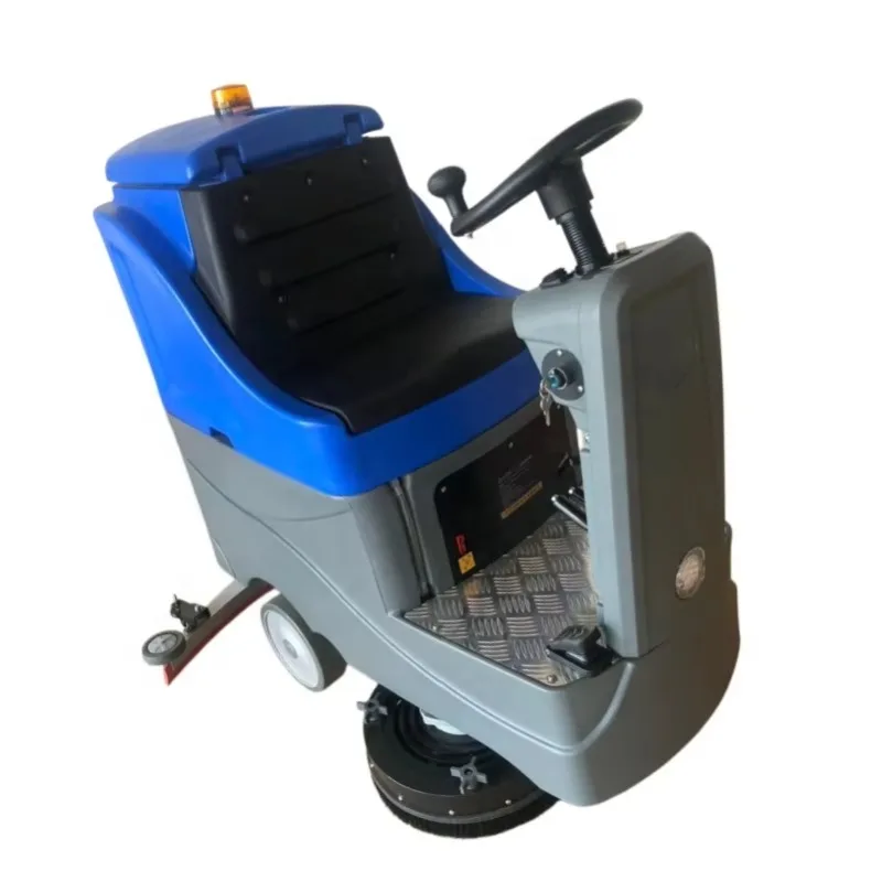 Commercial Ride On Floor Scrubber Dryer Automatic Cleaning Machine For Warehouse Factory
