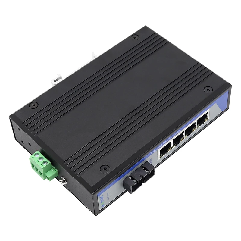UOTEK 4 Ports Gigabit Media Converter Network Fiber Optic Transceiver  Plug and Play for Easy Access UT-2604GC