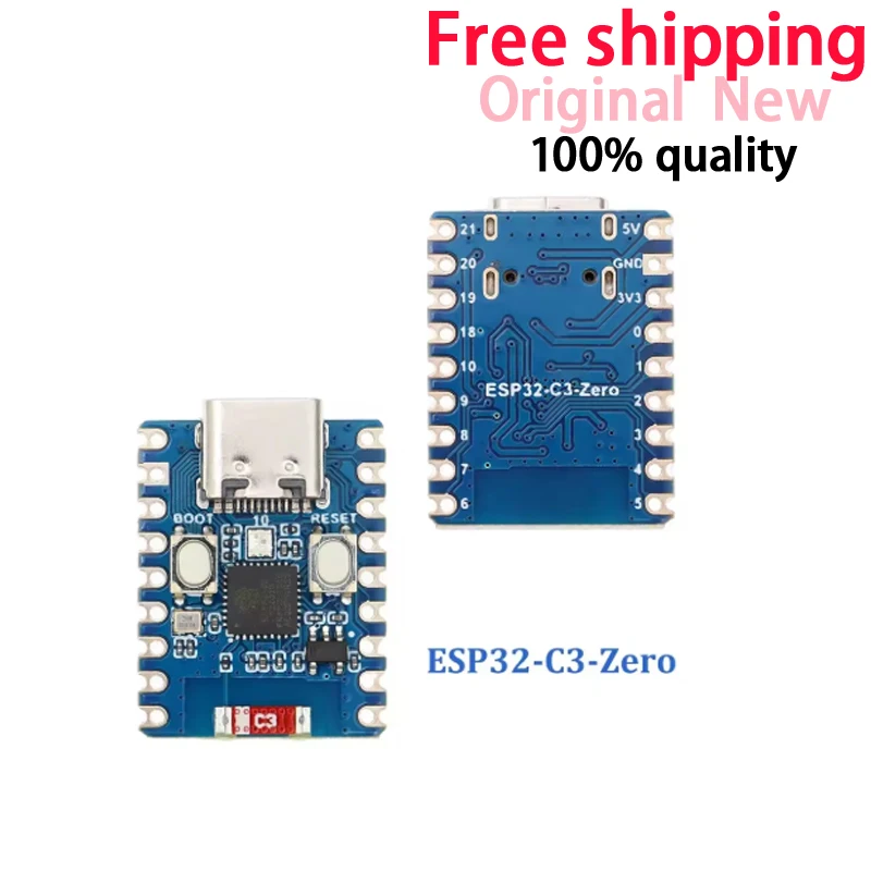 (1 قطعة) ESP32-S3-Zero ESP32-C3-Zero لوحة تطوير صغيرة واي فاي بلوتوث حجم صغير جدًا ESP32 C3 S3 ESP 32