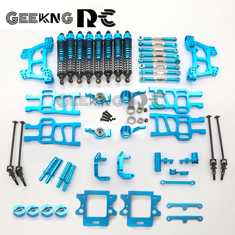 1 Set For HSP infinity 1/ 10 large foot vehicle HSP 94108 94111 whole car aluminum alloy upgrade kit accessories